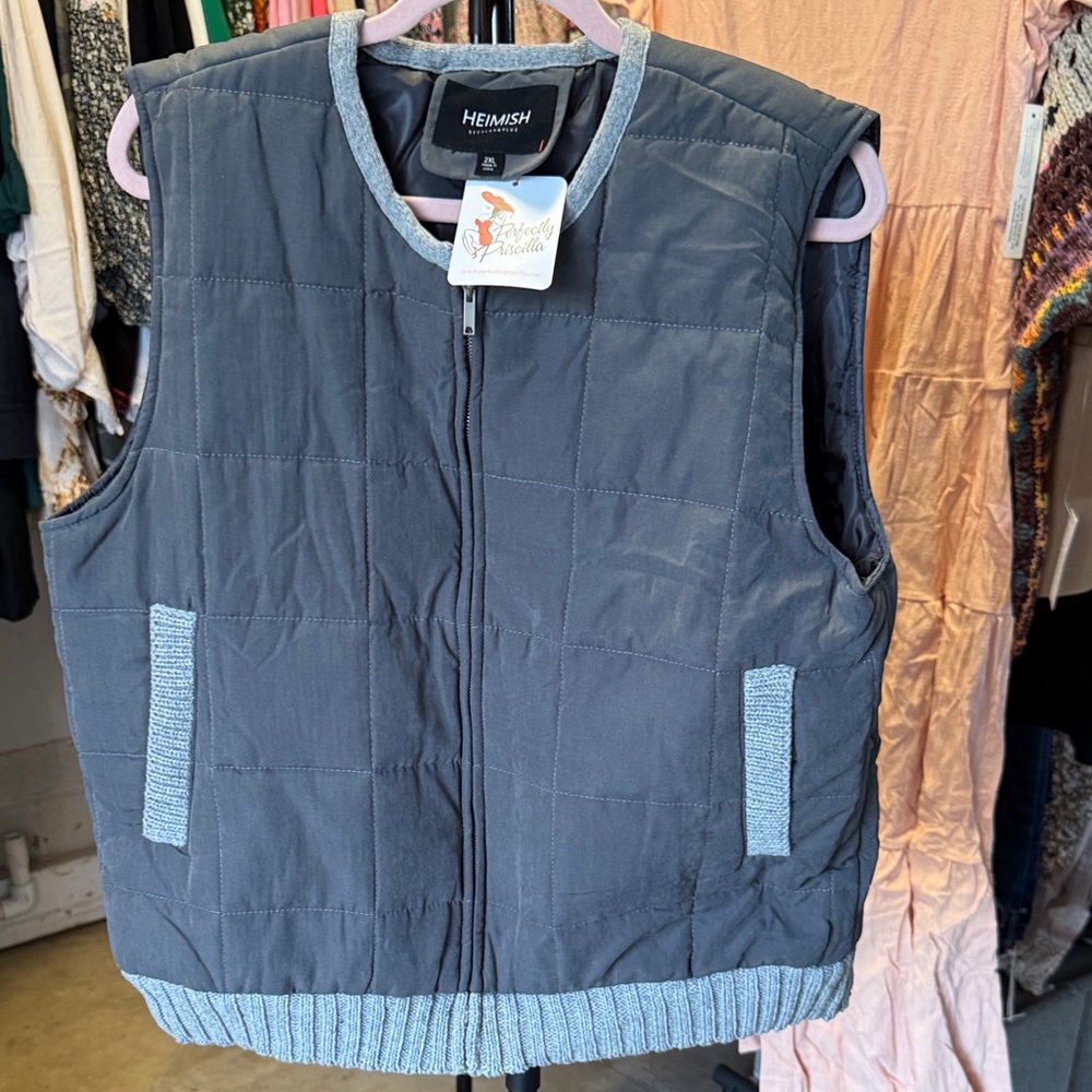 Heimish Women's Gray Quilted Vest